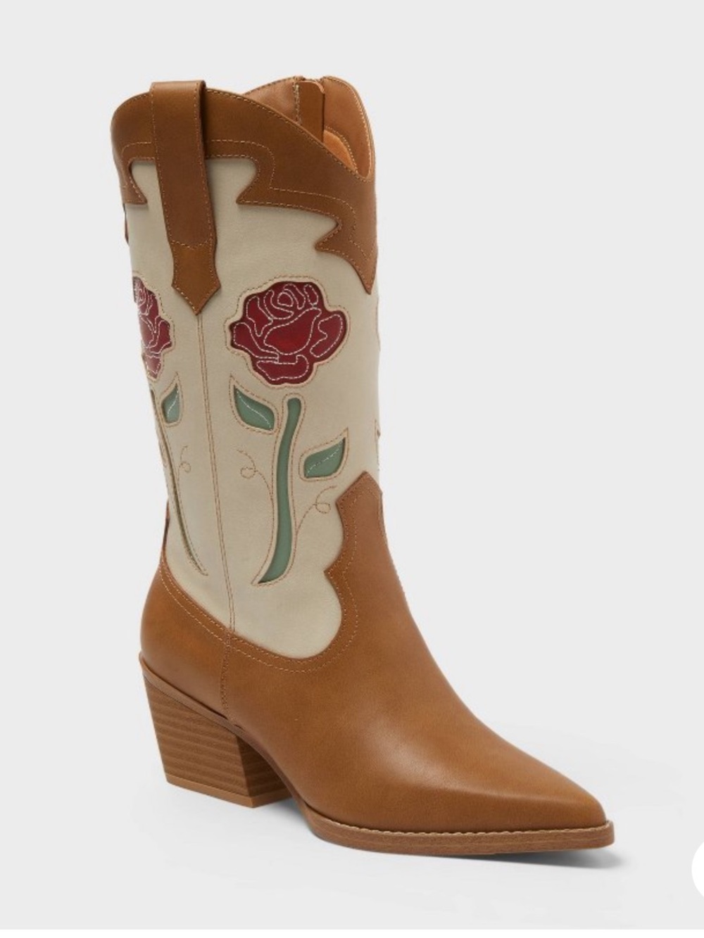 NWT Universal Thread Women's Natalie Western Boots with Memory Foam Insole 8.5
